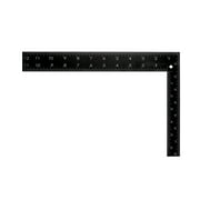 Uxcell 8x12 Inch 90 Degree Angle Ruler Metric Double Scale Dual Side L Shape Square Stainless Steel Black 1pcs