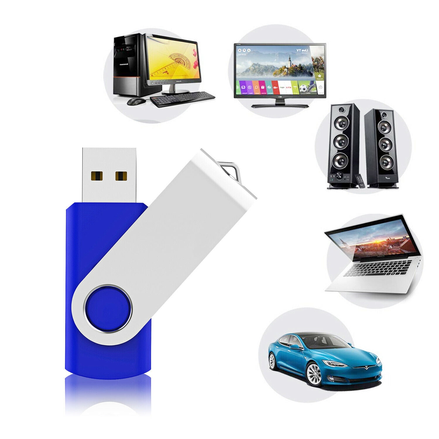 16GB Flash Drive Thumb Drive TOPESEL USB Drive Pen Drive for Storing Photo/Video/Music/File