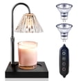 thumbnail image 5 of UNTIMATY Candle Warmer Lamp, Flameless Wax Warmer for Jar Candles with Adjustable Height, Dimmable Timer, Black, 5 of 9