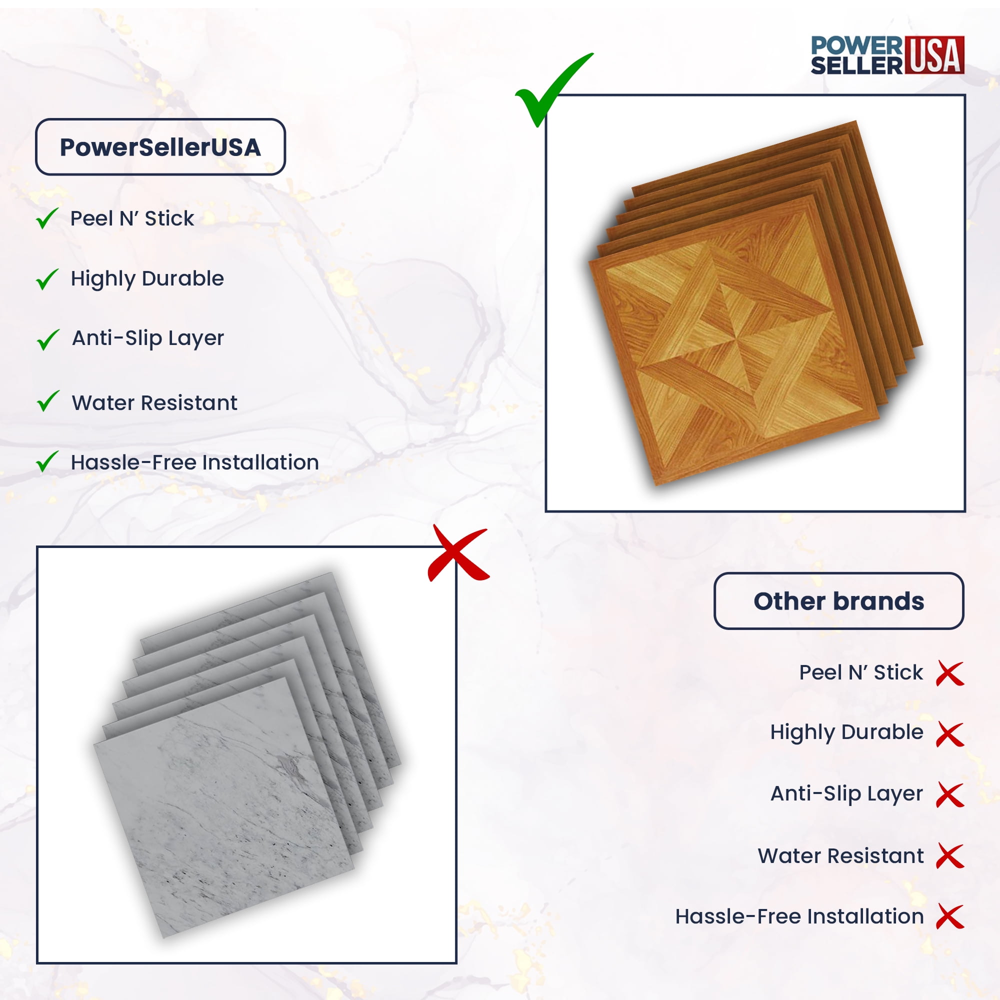 Home Dynamix Flooring: Dynamix Vinyl Tile: 898: 2 Boxes 40 Square Feet
