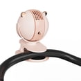 thumbnail image 2 of Mini ventilador para cochecito sin aspas, silencioso, ajustable, 3 velocidades, recargable por USB, personal Rosa, 2 of 9