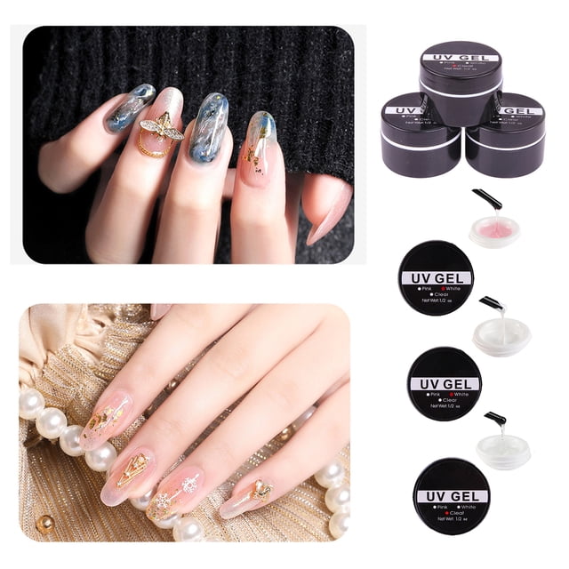 20g Nail Extension Gel Excellent Saturation Quick Drying Various Colors Clear Quick Building Nails Finger Manicure Gel for Lady