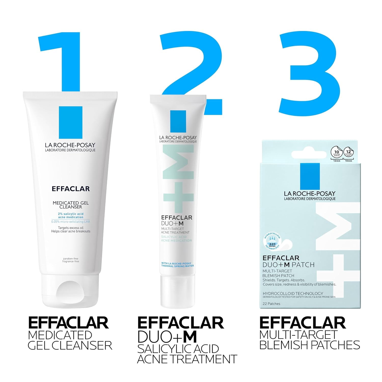 La Roche-Posay Effaclar Multi-Target Acne Treatment Cream with Salicylic Acid for Blackheads, 1.35 fl oz