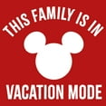 thumbnail image 2 of Girl's Mickey & Friends This Family is in Vacation Mode  Graphic Tee Red Medium, 2 of 5