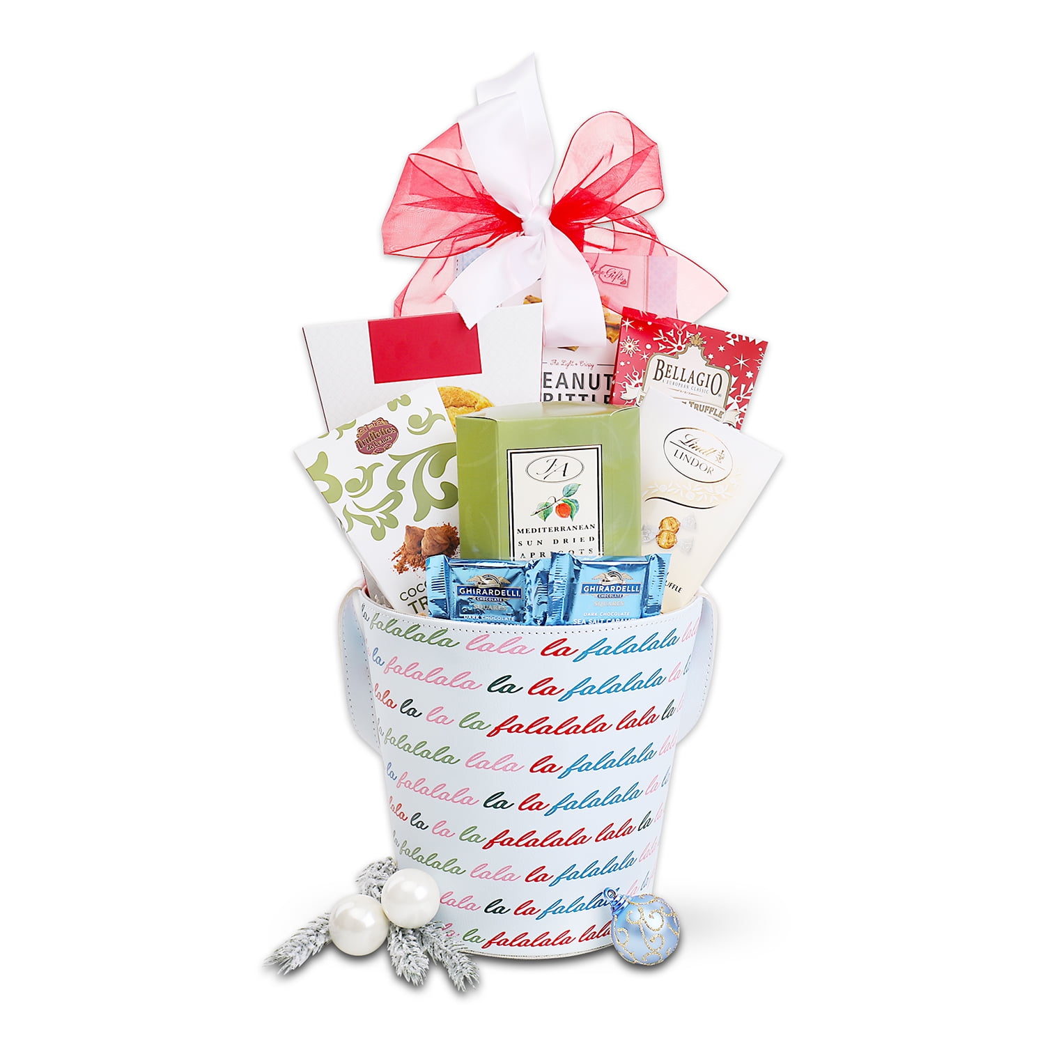 Alder Creek Gift Baskets Fa La La Gift Pail (8 Items Per Gift)