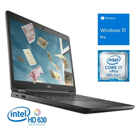 Dell Latitude 5491 14" Laptop- 8th Gen Hyper Threaded Intel Hexa Core i7, 32GB RAM, 1TB Solid State Drive, Win 11