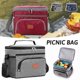 thumbnail image 2 of 15l Thickened Bento Lunch Bag Dirt And Scratch Resistant For Outdoors ActivitiesWine Red, 2 of 5