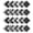 White & Black, variant on Soimoi Geometric Print Precut 5-inch Cotton Fabric Quilting Squares Charm Pack DIY Patchwork Sewing Craft- White & Black