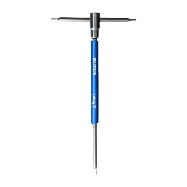 T HEX HEX LLAVE SET HEX T/L Herramientas manuales antislip con manga giratoria Herramienta de reparación de bicicletas de llave Allen livianas 2.5 mm