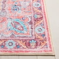 thumbnail image 6 of SAFAVIEH Arizona Rita Oriental Machine Washable Area Rug, Pink/Beige, 6' x 6' Square, 6 of 13