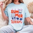 thumbnail image 2 of VibeNest Studio Unisex Summerween Pineapple Skull Drink Retro Summer Halloween Garment Dyed Graphic T-Shirt, 2 of 8