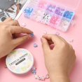thumbnail image 5 of DIY Bracelet Making Kits Including Acrylic Beads Elastic Thread Heart Letter Star Round Mixed Color Beads: 6~10x3~4mm Hole: 1~1.5mm, 5 of 5