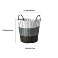 thumbnail image 3 of AZXY Flexible Laundry Hamper,Plastic Laundry Basket,Wicker Laundry Basket,Clothes Hampers,Large Woven Dirty Clothes Storage Baskets for Bathroom Toys, 3 of 8