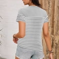 thumbnail image 5 of Short Sleeve for Women Crew Neck Trendy Summer Tops Travel Business Casual Spring Outfits Basic Tees For Women, 5 of 6