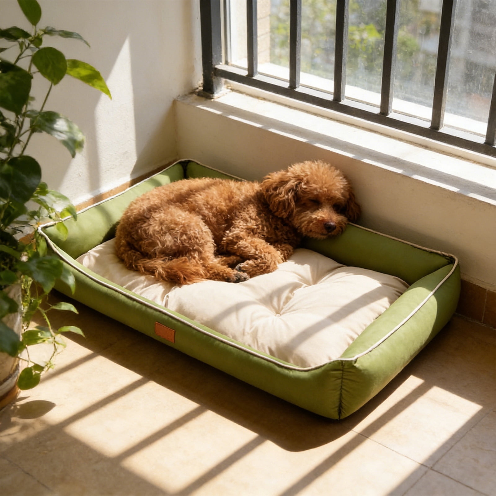 AuroraX Cooling Dog Bed Waterproof Pet Bed Non-Slip Portable Indoor Outdoor Summer Dog Bedding