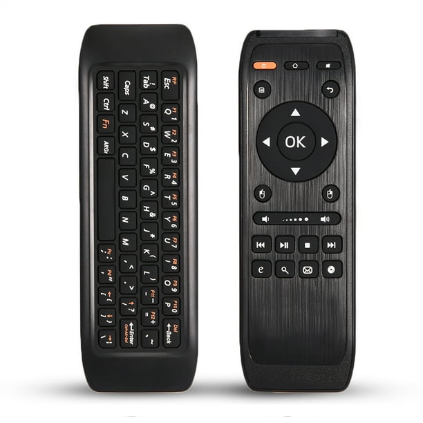 Teclado de Control Remoto Mini Ratón Portátil Inalámbrico ANGGREK Negro