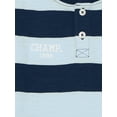 thumbnail image 6 of Wonder Nation Toddler Boy's Short Sleeve Striped Henley T-Shirt, Sizes 12M-5T, 6 of 7