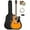 Sunburst w/ Gig Bag, variant on Fender FA Series Dreadnought Acoustic-Electric Guitar - 2-Color Sunburst w/ Gig Bag