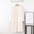 thumbnail image 4 of Flannel Nightgown Fleece Material Cozy Plush Warm Winter Sleep Dress, 4 of 8