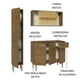 thumbnail image 5 of Mueble de Cocina Compacta Madesa 137cm Sin Tarja Emilly, 5 of 7
