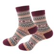 thumbnail image 6 of Segolike Crew Socks Thermal Jacquard Mid Socks for Red, 6 of 8