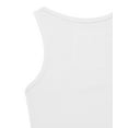 thumbnail image 5 of J. METHOD Women's Tank Top Sleeveless Racerback Basic Stretch Comfy Slim Fitted Ribbed Knit Tops Workout Yoga T Shirt NEWT386 White 3X, 5 of 6