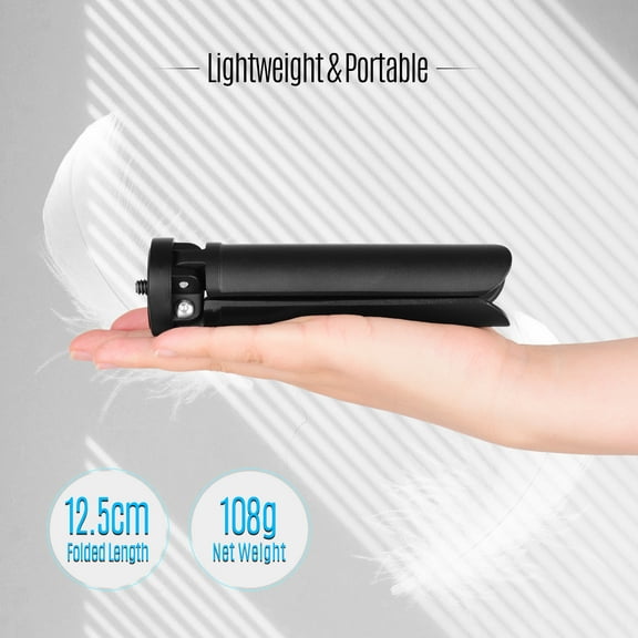 GPX Bendable Mini Tripod with 9-Section Legs and Slip-Resistant Grips ...