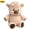 Pink, variant on Kawaii Cow Plush Toy, Running Cow Plush, 23.6" Moving Legs Stuffed Animal Plushies for Adults, Soft Cute Furry Farm Animal Gift for Cow Lovers