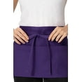 thumbnail image 5 of Chef Works Unisex Waitress Apron, Waist Apron with 3 Pockets, Purple, 5 of 6