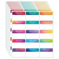 thumbnail image 1 of Etiquetas adhesivas Joyberg Rainbow, 345 unidades, 15 colores (7,6 x 5 cm), 1 of 7
