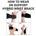 thumbnail image 4 of Dr. Support Hybrid Wrist Brace and Removable Splint for Wrist and Other Injuries 9.25 x 6.75 x 2.5, 4 of 9