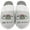 Heather Grey/White/Black, variant on Friends Central Perk Logo Men's Scuff House Slippers-Large