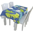 thumbnail image 5 of Coolnut 60"x60" Cartoon Dinosaurs Tablecloth, Modern Table Cover for Home Decoration, Spill Proof Cloth Washable for Dinner Picnic, 5 of 6