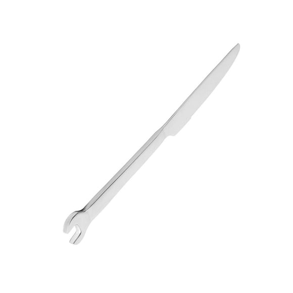 Inteprter Tenedor cuchara con forma de llave inglesa creativa de acero inoxidable, vajilla para carne, cena, fruta, postre, tenedores largos, cuchara de Type9 NO9 Inteprter HA003621-01