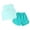 Green, variant on Girls Athletic Sets Summer Sleeveless Shorts, Toddler Kids Outfit Set 2 Piece Cool Feeling, Blue Size 5-6 Years