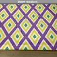 thumbnail image 6 of Ambesonne Mardi Gras Place Mats Set of 4, Traditional Carnival, Standard Size, Purple Yellow Green, 6 of 6