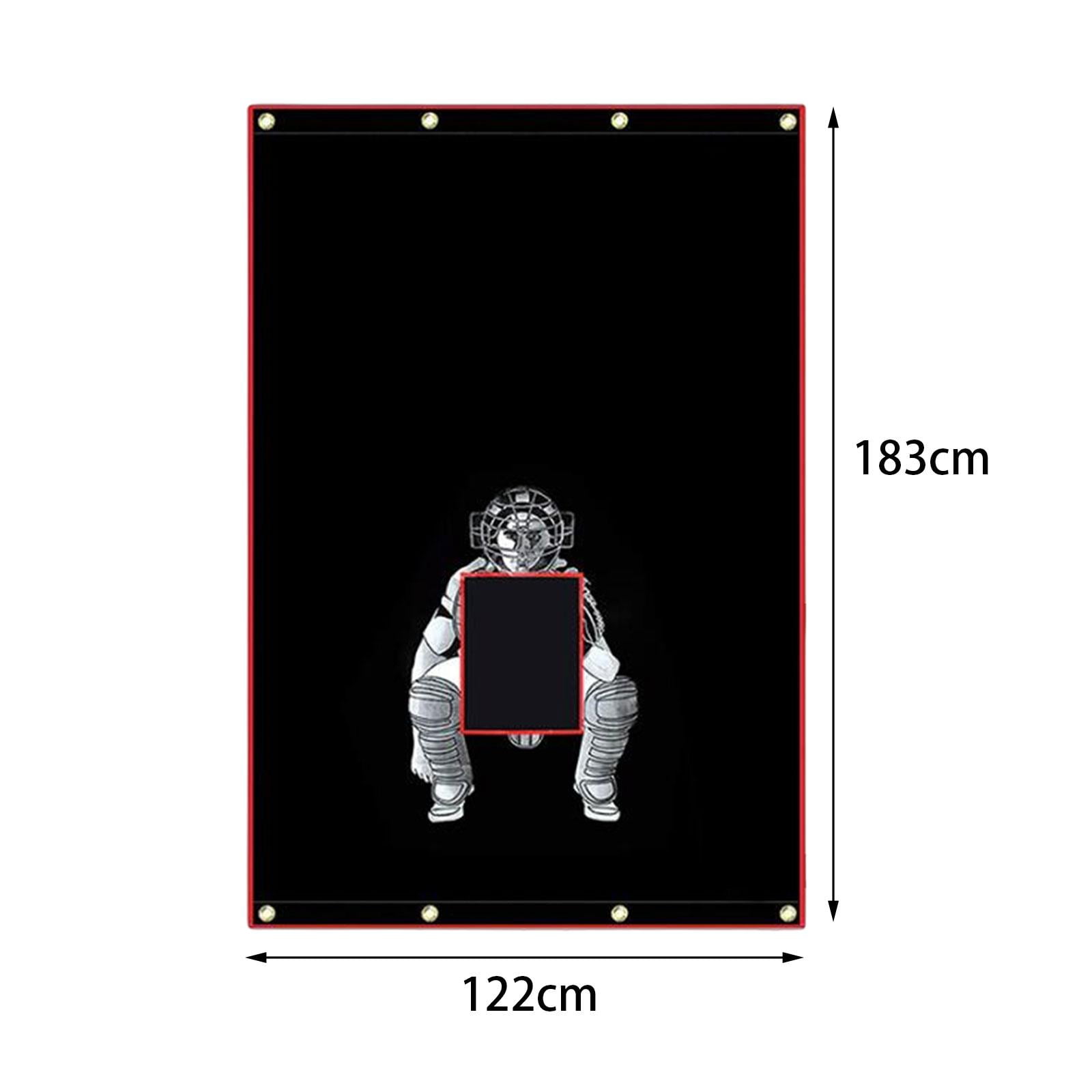 DimyFew Batting Cage Backstop Batting Cage Catcher Heavy Duty Portable Baseball Backstop 183cmx122cm