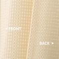 thumbnail image 4 of Waffle Weave Waterproof Shower Curtain, Bathroom Grommet Fabric Bath Curtain, 4 of 7