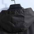 thumbnail image 5 of USNSM Men's Fashionable Outdoor Pocket Reflective Zipper Hooded Long Sleeved Solid Color Sunscreen Outwear Jackets Black XXXXXL, 5 of 7