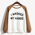 thumbnail image 5 of Nouveaux Hauts pour Femmes 2023 Grande Taille Mode Femme Manches Longues Col Rond Blouse Imprimée Automne Pull Décontracté Hauts Manches Longues pour Femmes, 5 of 5