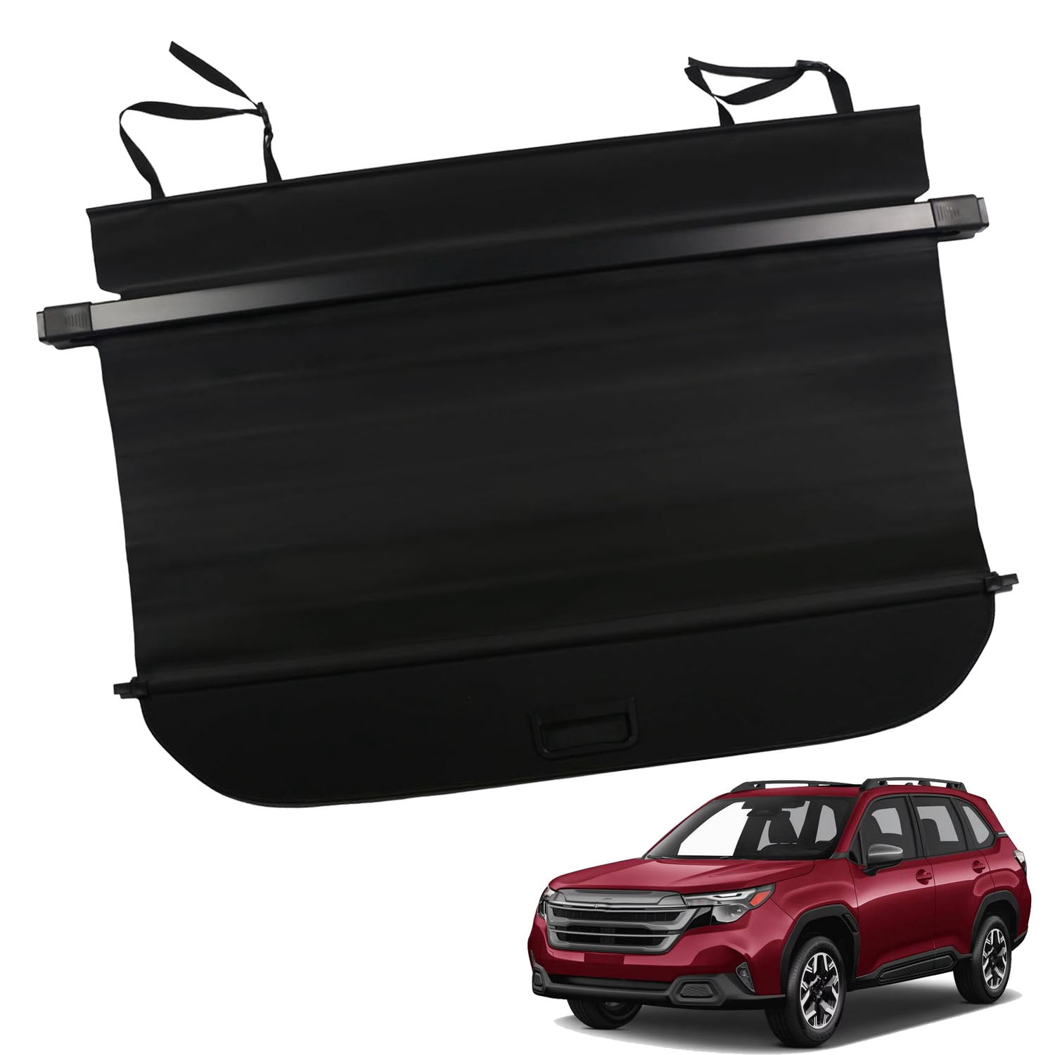 Fit 2025 Subaru Forester No Gap Retractable Cargo Cover for 2025 Subaru Forester SUV Accessory Rear Trunk Privacy Shield Shade, Black
