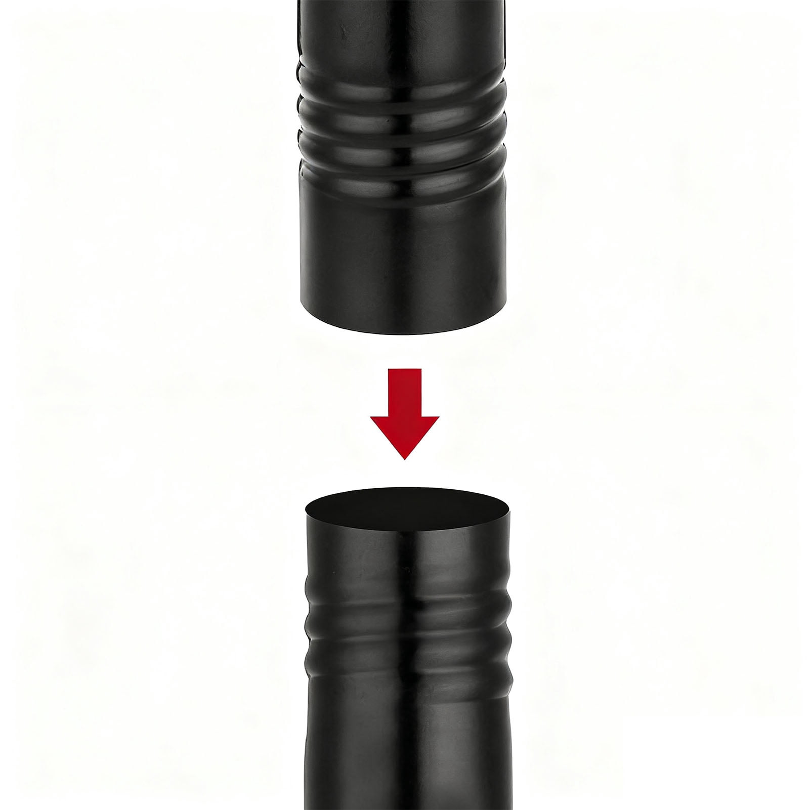 Riousery Flag Pole Heavy Duty Carbon Steel Anti Tangling 2 Mounting Angle Adjustable Flag Pole Kit for Outside House 45 inches / 114.3 cm[cite: 1]