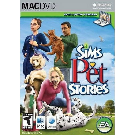 Sims Pet Stories (For MAC ONLY including Laptop friendly) DVD Game - Create unique cats & dogs