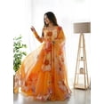 thumbnail image 6 of Soft Fabric Floral Printed Gown Set With Full Sleeves For Women's Party Wear, 6 of 9