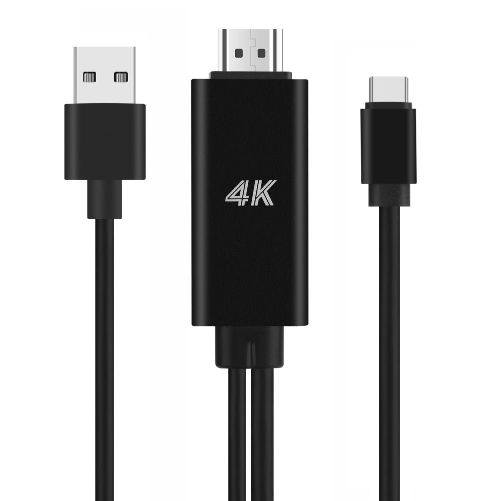 USB-C to 4K HDTV Adapter Compatible With S23/S24/S25/S26 Plus, Ultra, FE, Edge - AV Cable TV Video Hub TYPE-C Charger Port Projector Converter