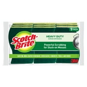 Angle View: Scotch-Brite Heavy Duty Scrub Sponge, 9 Sponges Total