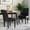 Black, variant on Soft & Durable PU Leather, Elegant Tufted Design / Blend into Any Decor, Reliable for Gatherings
