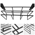 thumbnail image 3 of 2-Slot Under Cabinet Shelf Basket Organizer, Metal Wire Rack Hanging Storage Holds up to 22lbs for Kitchen Pantry or Refrigerator, Black, 3 of 9