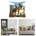 thumbnail image 2 of DIY Latch Hook Set Throw Pillow Covers Craft Para Bordado Alfombra Conejos Sunnimix Funda de cojín Latch Hook, 2 of 8