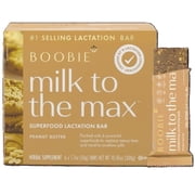 Boobie Bar Superfood Breastfeeding Bar, Peanut Butter, (1.7 Ounce Bars, 6 Count)